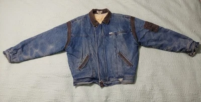 Vintage Georges Marciano For Guess Insulated Denim Jacket Coat Size M - Image 1 of 4