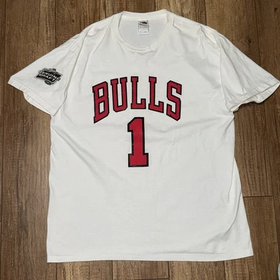 Camiseta masculina Chicago Bulls NBA #1 Miller Light Throwback Fruit Of The Loom GG - Imagem 1 de 4