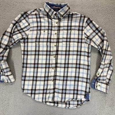 Report Collection Plaid Flannel Multicolor Mens M Long Sleeve Button Down Shirt - Image 1 of 4
