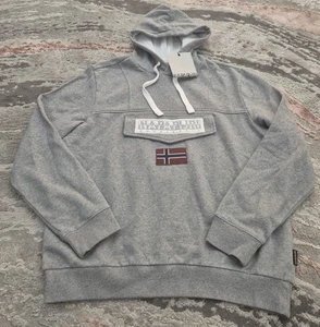 Napajiri Men’s Classic Grey Hoodie - Brand new W Tags - XL - Picture 1 of 8