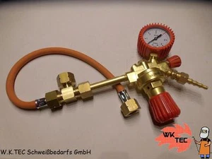 Doppelanschluss T-Stück für 2 Propanflaschen Verbinder mit Druckminderer Propan - Bild 1 von 12