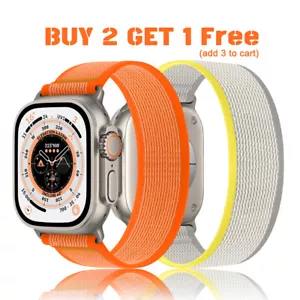 Elastic Solo Loop Band Nylon Strap For Apple Watch Ultra 49mm 10 9 8 7 6 38-46mm - Picture 1 of 25