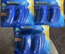 3x Niquitin Minis Mint 4mg Lozenges Nicotine 5 x 20, 100 In Each Pack Brand New