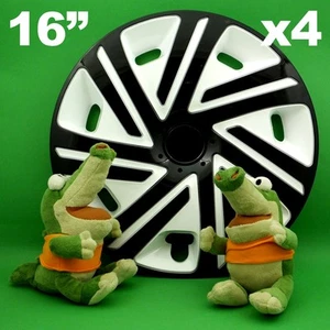 Radkappen 16" CYRKON 4 Stück SCHWARZ + WEISS für FORD C - Max Galaxy Mondeo S-Max - Bild 1 von 1