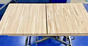 Tischplatte Massivholzplatte Eiche Rustikal Roh 720x720x40mm - Bild 1 von 6