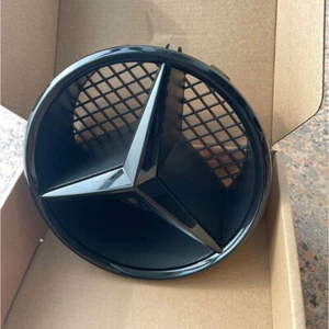 Fit Mercedes-Benz 2008-2013 C-Klasse W204 Grill Emblem BLACK Grundträger Stern - Bild 1 von 6
