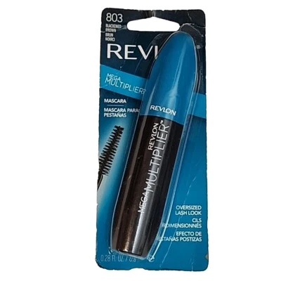 Revlon Mega Multiplier Mascara 803 BLACKENED BROWN 0.28 Fl Oz New In Package - Image 1 of 4