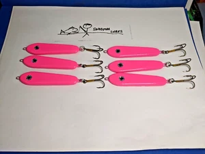 6 - 2 OZ SLAB SPOON ANGELN JIGGEN WERFEN BLEI KÖDER PINK - Bild 1 von 7