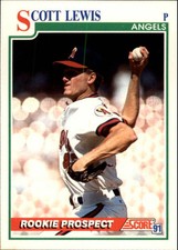 1991 Score Baseball #759 Scott Lewis RC 