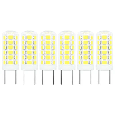 6pcs G8 LED Bulb 110V 39-2835 3W Daylight White 6000K Glass Protection Light #H - Image 1 of 4