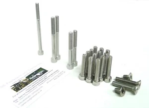 Honda CB500/4 / CB500 Four - Engine Covers Bolts Set - Stainless Steel - Picture 1 of 9