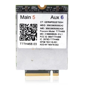 Gobi 4G HSPA+ LTE M.2 WWAN Wifi Card Adapter HP LT4211 - SPS 793116-001 T77H468 - Picture 1 of 7
