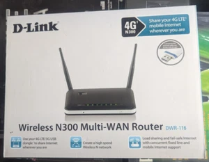 D-Link Wireless N300 Multi-WAN Router, Modell DWR-116, OVP - Bild 1 von 3