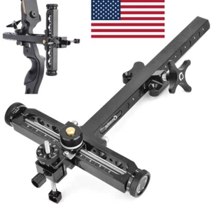 Recurve Bow Sight 1 Pin Aluminum 9" Adjustable Archery Hunting Bow Target Sports - Picture 1 of 12