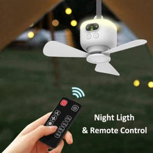 portable ceiling fan , LED Lamp Fan, Fan Mini USB, Rechargeable Lamp Fan - Picture 1 of 6