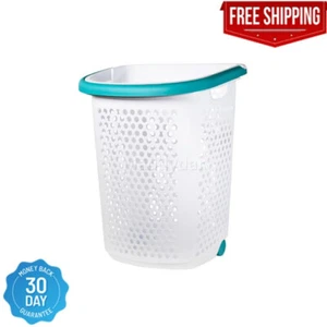 Laundry Hamper Rolling Clothes Basket With Wheels And Handle Large Capacity NEW - Picture 1 of 5