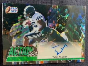 2022 LEAF Pro Set Tyler Allgeier Action Ink Green Auto RC #7/10 Atlanta Falcons  - Picture 1 of 2