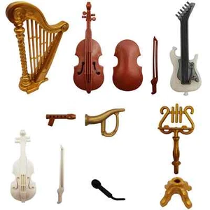 PLAYMOBIL® Musikinstrumente - Gitarre Cello Geige Trompete Mikrofon Ersatzteile - Picture 1 of 15