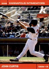 2008 Kannapolis Intimidators 2nd Half Multi-Ad #8 John Curtis Newhall California