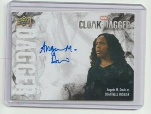 2021 Upper Deck Cloak & Dagger Autograph Angela M Davis Chantelle Fusilier #D-AN