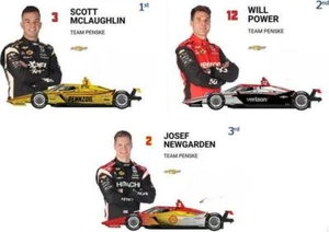 2024 Indianapolis 500 All Penske Front Row 3 Cars 2024 NTT IndyCar Series 1:64 - Picture 1 of 2
