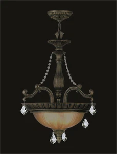 3 Light Pendant Chandelier .Finish: Old Bronze.... - Picture 1 of 1