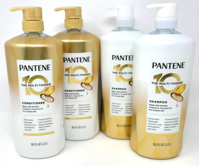 2 x set of Pantene The Multi-Tasker 10 SHAMPOO & CONDITIONER, 38.2 fl oz - Image 1 of 3