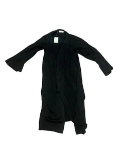 Calvin Klein Womens Long Cardigan Sweater Ribbed Open Black Size OX XL NEW - Picture 1 of 4