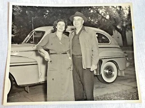 Lynn & Marion Robinson 1940s Anthony KS Vintage Car 8 X 10 Photo - Picture 1 of 2
