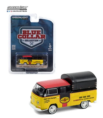 Volkswagen Doka 1968 Greenlight 1:64 con toldo Pennzoil Oil Shop modelo 35180A-P9 Foto 1 de 3