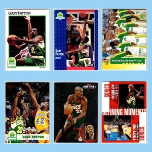 Lot of 6 Gary Payton Basketball Cards Sonics Bucks Lakers Celtics Heat HOF - Picture 1 of 2