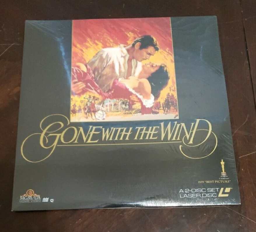 Sealed Laserdisc Gone With The Wind Widescreen Clark Gable Funky Formats U4 Foto 1 de 4