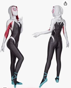 Gwen Stacy Spider-Man Jumpsuit Cosplay Costume Women Size Small - Picture 1 of 1