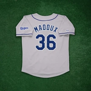 Greg Maddux 2006 Los Angeles Dodgers Men's Grey Road Throwback Jersey - Picture 1 of 5
