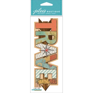 Pegatinas de adornos boutique de Jolee - título de viaje #939 - Imagen 1 de 1