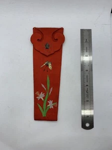 ANTIKE CHINESISCHE bestickte Seide DUFT HANDTASCHE TASCHE Fächer Halter 19. Jh. BEUTEL - Bild 1 von 4