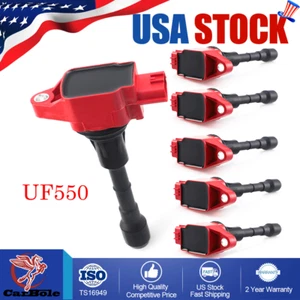 6Pack Ignition Coils For Nissan Pathfinder Infiniti Maxima 2.5L I4 3.5L V6 UF550 - Picture 1 of 21