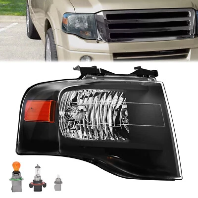 Faro derecho 1 pieza para Ford Expedition 07-14 con bombillas reflector ámbar #FO2503227 Foto 1 de 4