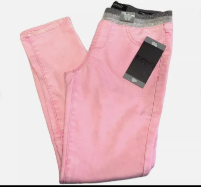Pantalones ajustados convertibles Buffalo David Bitton para niñas cómodos elásticos (ROSA 14) NUEVOS CON ETIQUETAS Foto 1 de 4