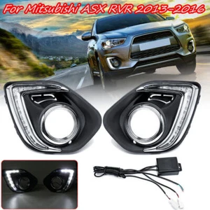 LED Daytime DRL Light Fog Lamp For 2013 2014 2015 Mitsubishi ASX Outlander Sport - Bild 1 von 8