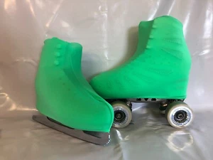 Plain Pretty Green Boot Covers for Roller Skates and Ice Skates SMALL ONLY - Picture 1 of 1