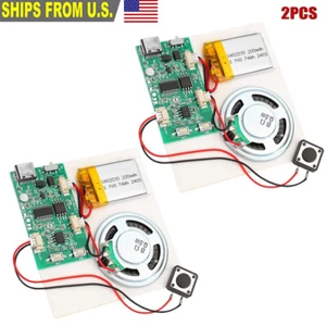 2Pcs DIY Voice Recording Playback Module Sound Recorder Board With Loudspeaker - Picture 1 of 9