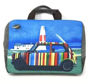"Bolso Paul Smith Transferencia Algodón Multicolor Faro Computadora Laptop 15"" X 11" - Imagen 1 de 12