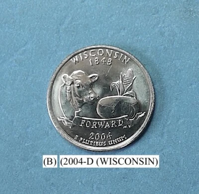 2004-D- WISCONSIN STATE QUARTER BU-US MINT ROLL C- NGC PRICE CHARTS  (B) - Image 1 of 4