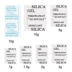 Silica Gel 1g / 2g /3g/ 5g/10g Trockenmittel Feuchtigkeit Luftentfeuchter Beutel - Bild 1 von 36
