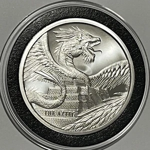The Aztec World of Dragons Sammlermünze 1 Feinunze 0,999 Feinsilber Medaille - Bild 1 von 15