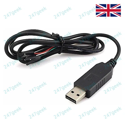 🇬🇧 PL2303 USB to TTL Serial adapter Cable Android Win11 Win10 Win7 Linux MAC - Image 1 of 4