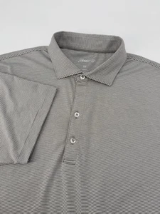Johnnie O Performance Poloshirt Stretch grau gestreift Herren Medium - Bild 1 von 7