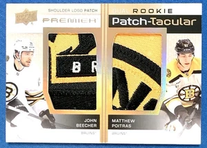 2023-24 Premier Poitras / Beecher Dual Logo Shoulder Patch - Tacular /5 (RC) - Picture 1 of 2