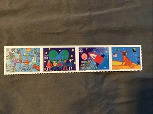 Scott #3414-17 - Stampin' the Future, 4er Streifen - postfrisch 33c 2000 - ungebraucht - Bild 1 von 2